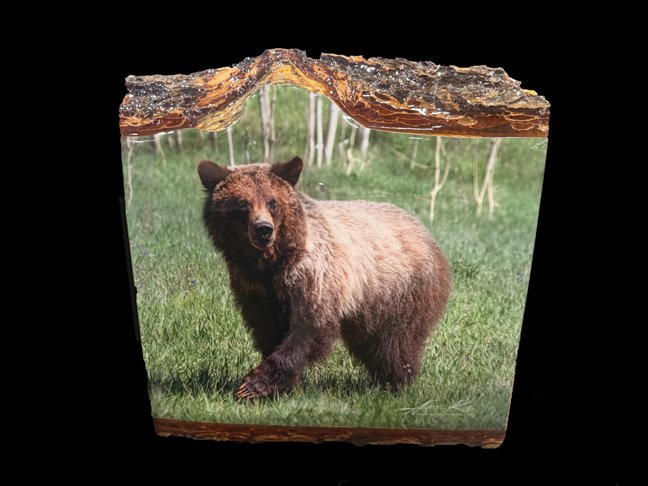 Happy fave on Pine slab